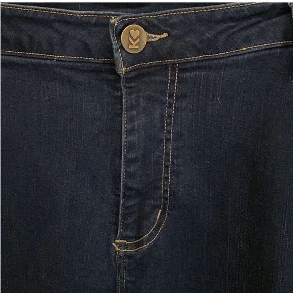 Belle by Kim Gravel Cropped TripleLuxe Denim Straight Leg Jeans Size 22W - Picture 6 of 13